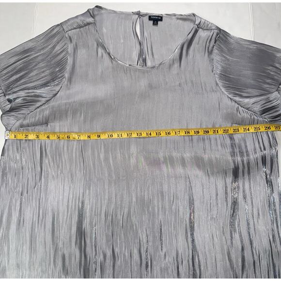 Torrid Womens 4 Top Iridescent Feminine Romantic Fairy Whimsical Dainty Sheer - Picture 4 of 9